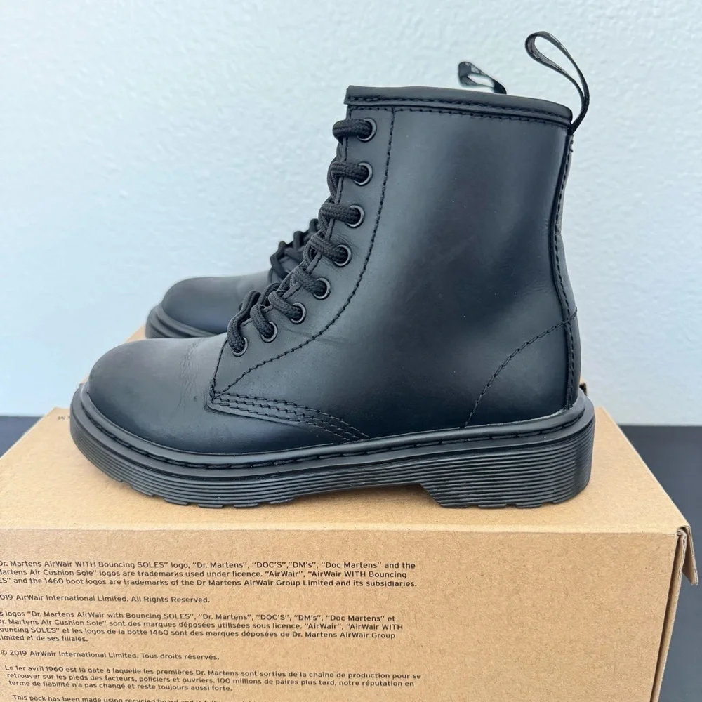Dr Martens 1460 JUNIOR Faux Fur Lined Boots Size 13